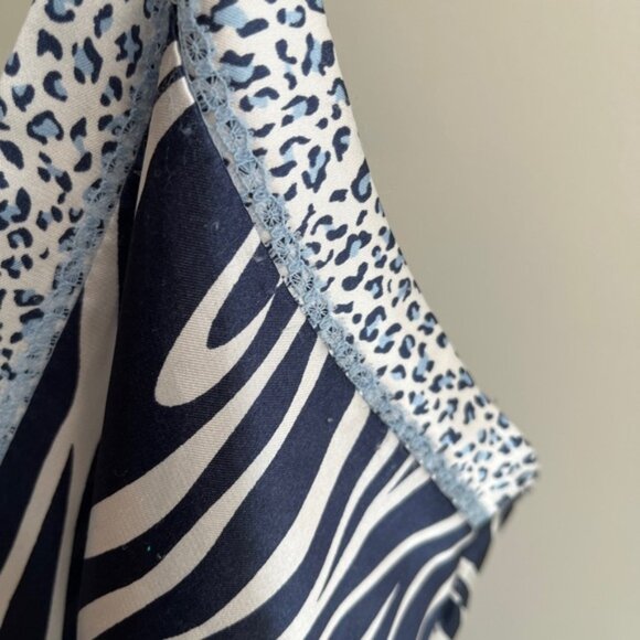 Jones New York Chemise Slip Zebra Cheetah Print Adjust Straps Bodycon Sleepwear - Picture 2 of 10